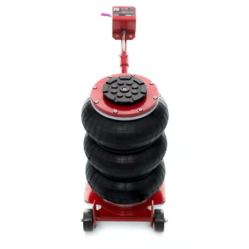 Пневматический домкрат 3Т lifting jack AND 5T  – 145-400 мм, 6-12 бар, колеса, регулируемая ручка фото - 2
