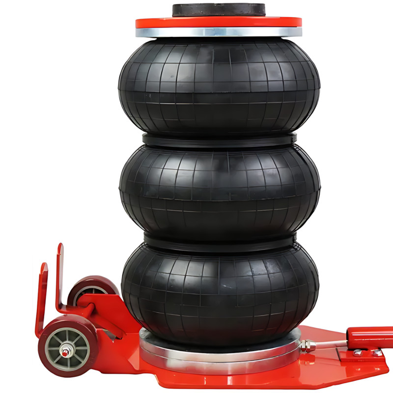 Пневматический домкрат 3Т lifting jack AND 5T  – 145-400 мм, 6-12 бар, колеса, регулируемая ручка фото - 8