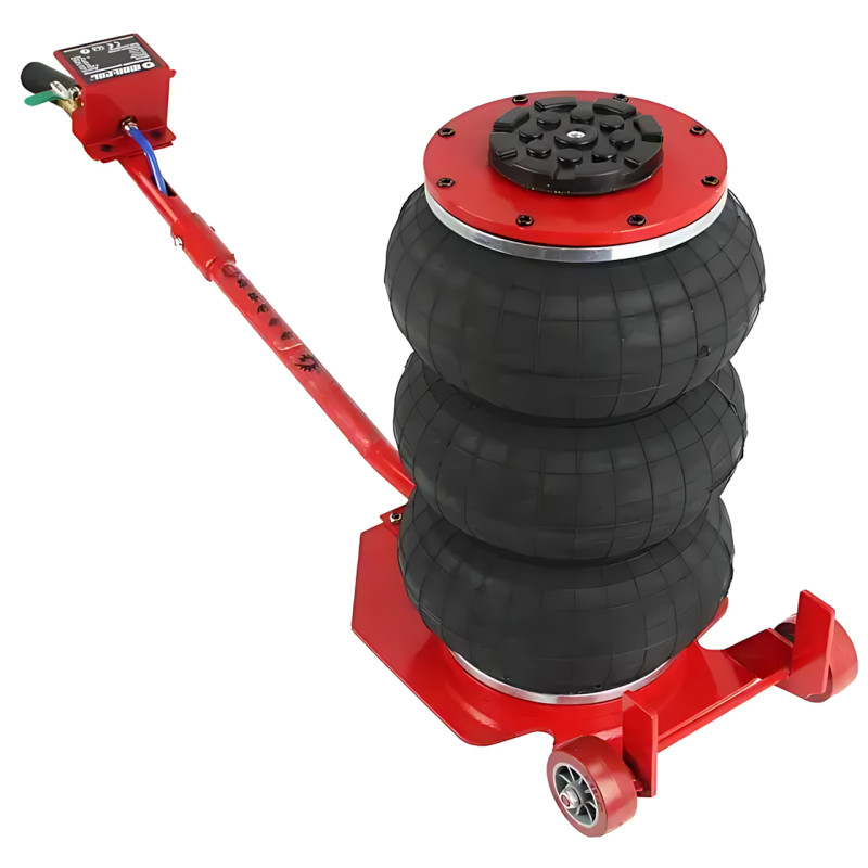 Пневматический домкрат 3Т lifting jack AND 5T  – 145-400 мм, 6-12 бар, колеса, регулируемая ручка фото - 6