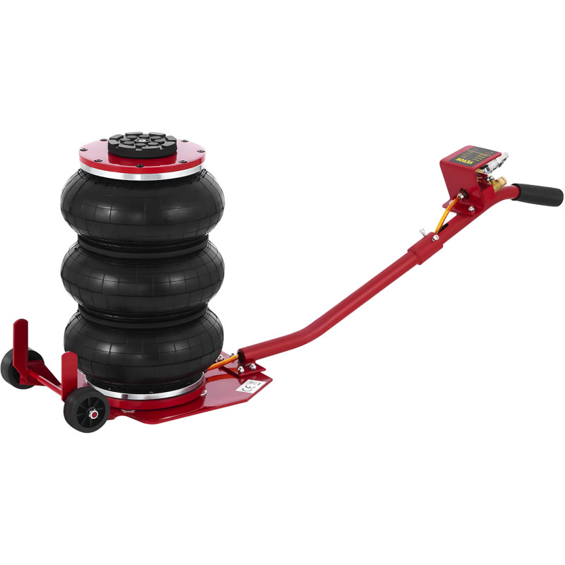 Пневматический домкрат 3Т lifting jack AND 5T  – 145-400 мм, 6-12 бар, колеса, регулируемая ручка фото - 7