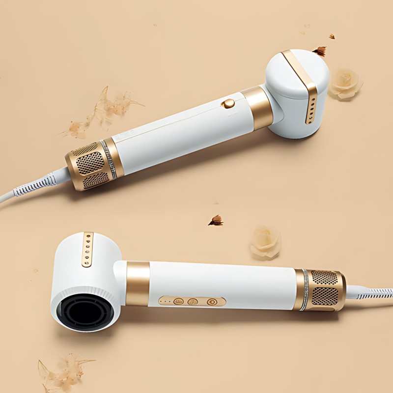 Многофункциональный фен-стайлер 7-в-1 1400 Вт, 110 000 об/мин, ионизация, холодный воздух, 3 температуры (55/75/130&deg;C), 3 скорости Черный фото - 3