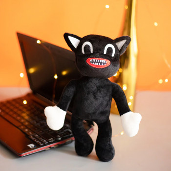 Мягкая игрушка Картун Кэт Сиреноголовый Cartoon Cat Siren Head, 30 см, черный