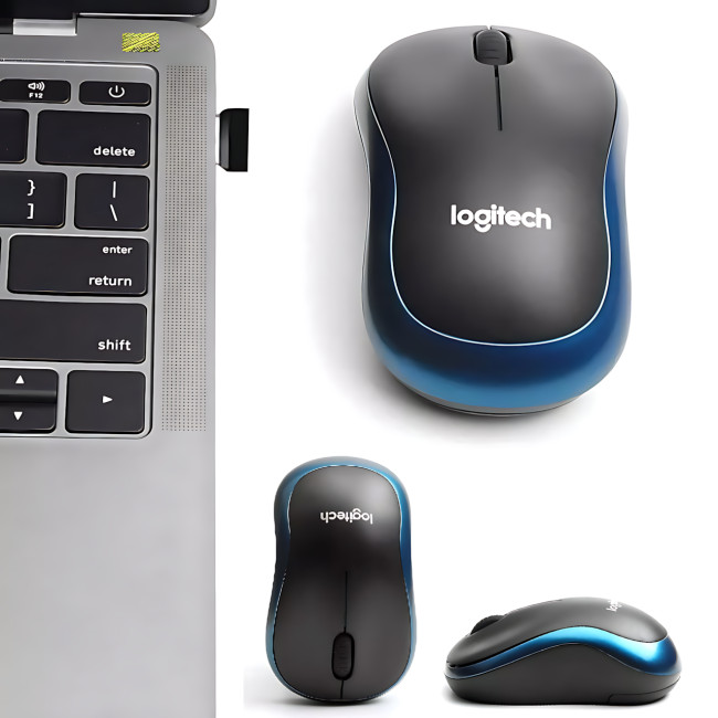 Бездротова миша Logitech Silent M220, 1000 DPI, SilentTouch, радіус 10 м
