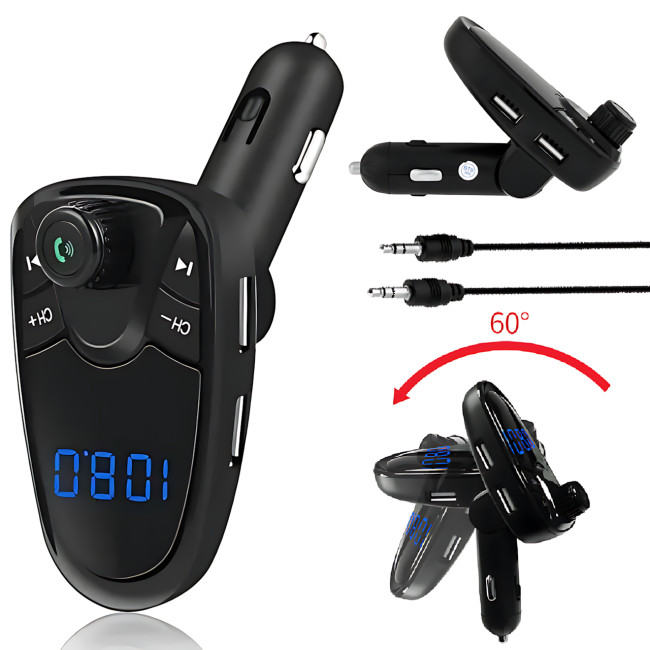 Трансмиттер FM MOD M1BT, автомобильный FM модулятор с Bluetooth и MP3, AUX