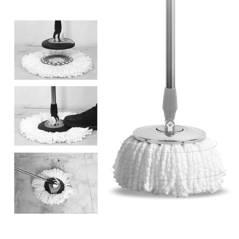 Насадка для швабра Spin MOP 360, запасна, з мікрофібри, 22 см фото - 2