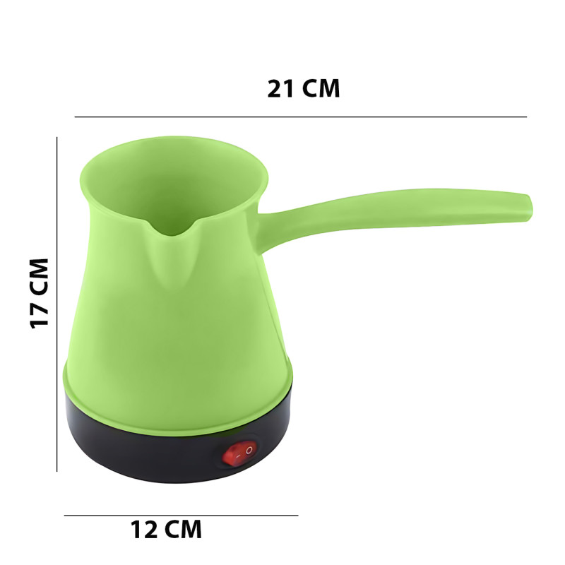 Електрична турка Zepline ZP-008, 600 W, 0.35 л, індикатор роботи, пластикова ручка Жовтогарячий фото - 9