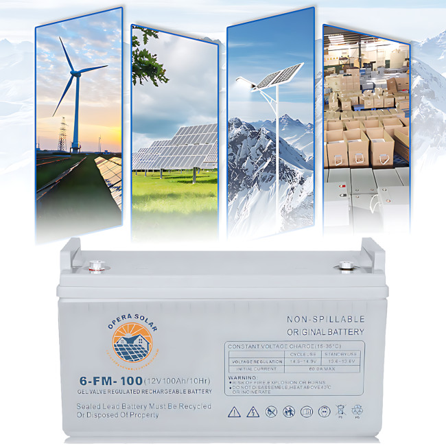 Гелевий акумулятор Opera Solar OS100-12 GEL, 12 В 100 Ah 10HR, 24 кг
