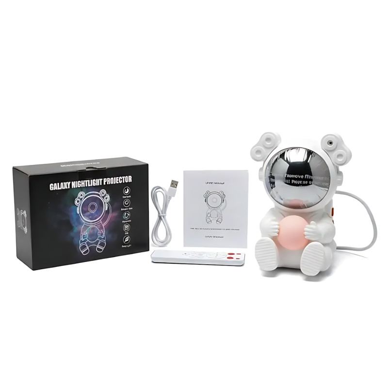 Проєктор зоряного неба Astronaut нічник-проєктор &laquo;Астронавт із Місяцем&raquo;, RGB галактика та туманності, з пультом фото - 10