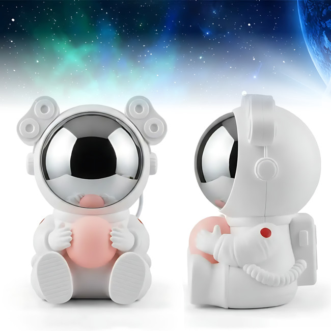 Проєктор зоряного неба Astronaut нічник-проєктор &laquo;Астронавт із Місяцем&raquo;, RGB галактика та туманності, з пультом