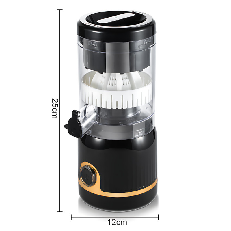 Соковижималка для цитрусових Domotec MS-613, 45 Вт, 250 мл, реверс, тиха робота, компактна, носик антикрапля, розбірна, чорний Чер фото - 9