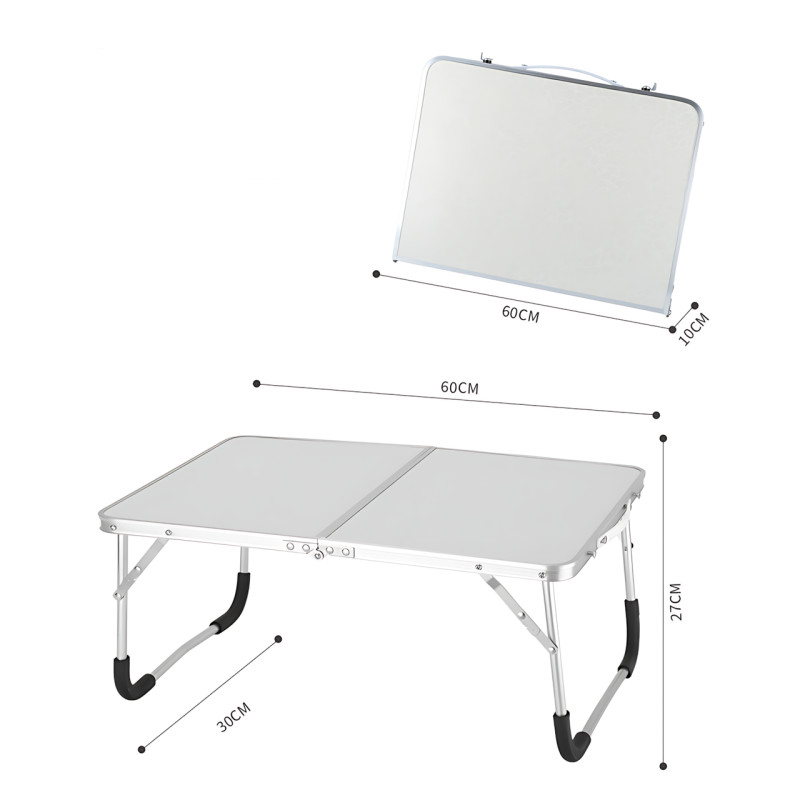 Складной компактный стол Folding table AND844-846 для ноутбука, пикника, кемпинга, белый фото - 8