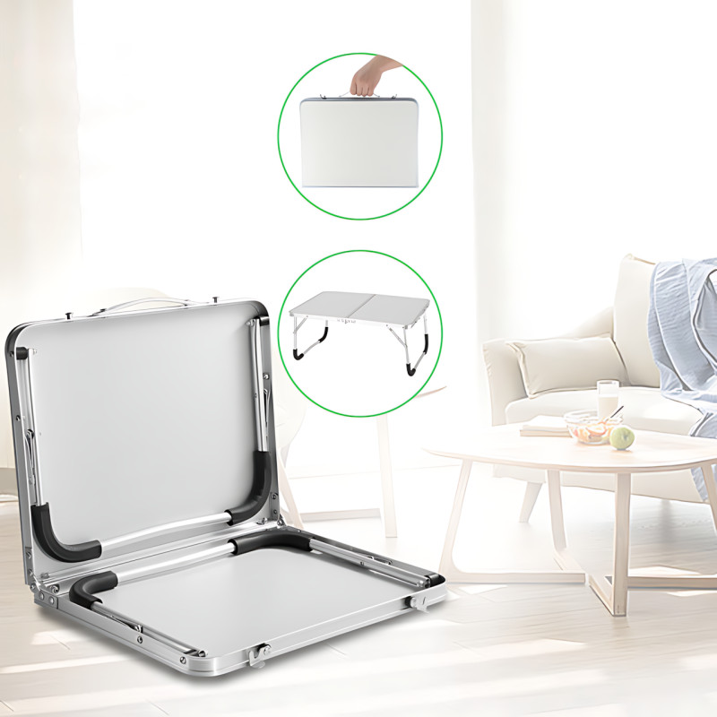 Складной компактный стол Folding table AND844-846 для ноутбука, пикника, кемпинга, белый фото - 9