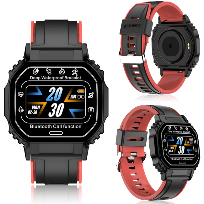 Смарт-годинник Smart Watch B3-2 з пульсометром, крокоміром і повідомленнями, екран 1.33| 320&times;240, Bluetooth 4.2, IP67, Android/iOS