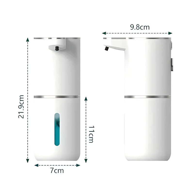 Автоматичний сенсорний дозатор піни AND1458 &mdash; акумуляторний дозатор рідкого мила, 3 режими подавання, USB-заряджання, кріплення фото - 9