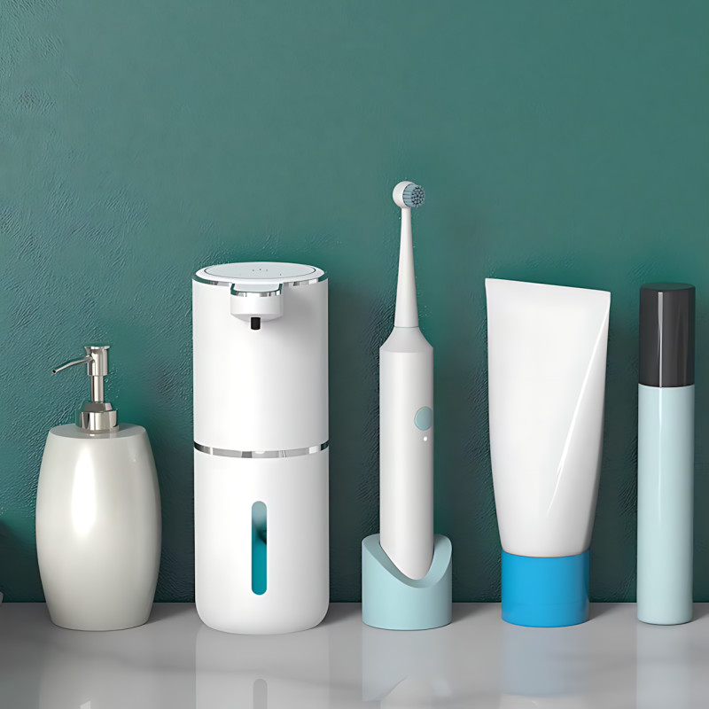 Автоматичний сенсорний дозатор піни AND1458 &mdash; акумуляторний дозатор рідкого мила, 3 режими подавання, USB-заряджання, кріплення фото - 10