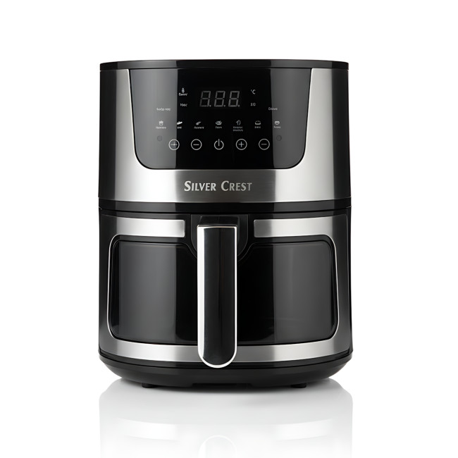 Аэрофритюрница Silver Crest SC-8855S 8L &mdash; 4200 Вт, сенсорное управление, смотровое окно, без масла