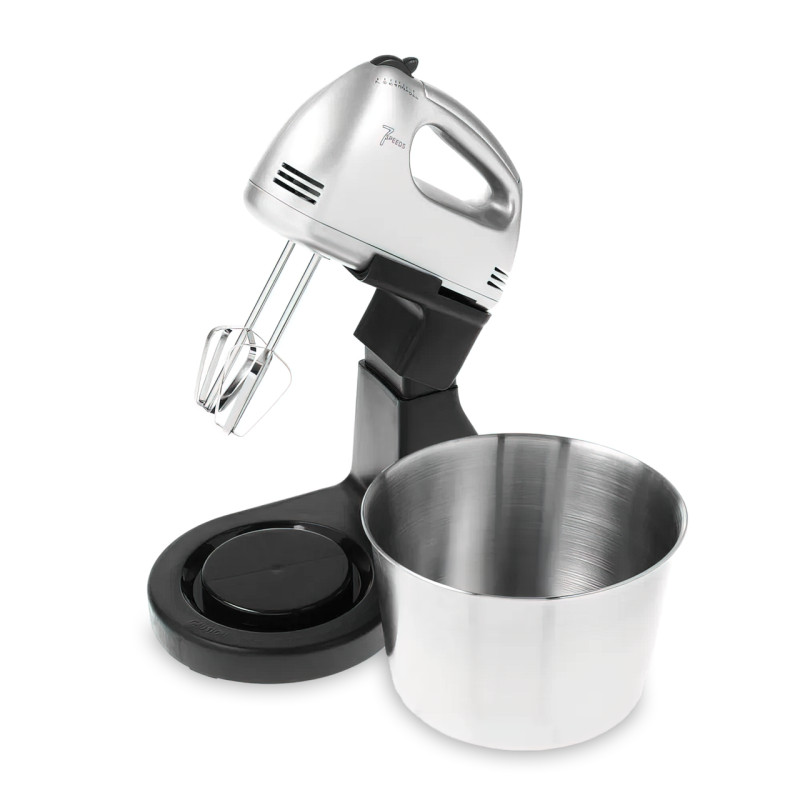 Ручний міксер Crownberg CB7321 Pro, стаціонарний, 150 Вт, 7 швидкостей, металева чаша фото - 2