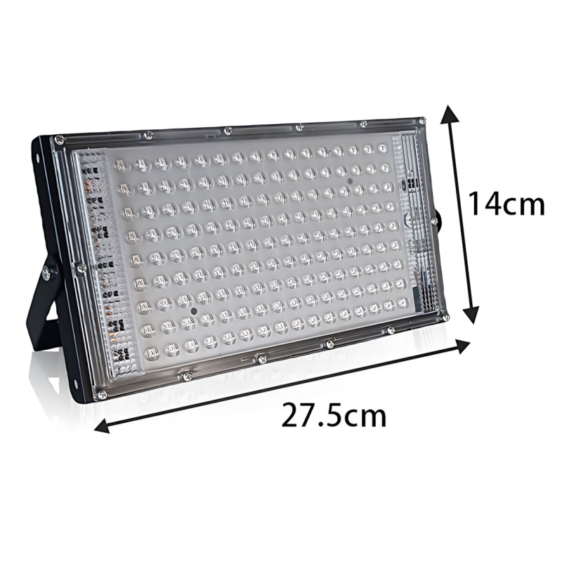 Прожектор LED LIGHT 220V 200W | 6500K, IP65, холодний білий, 144 діоди, настінне кріплення, ручка та петля фото - 9