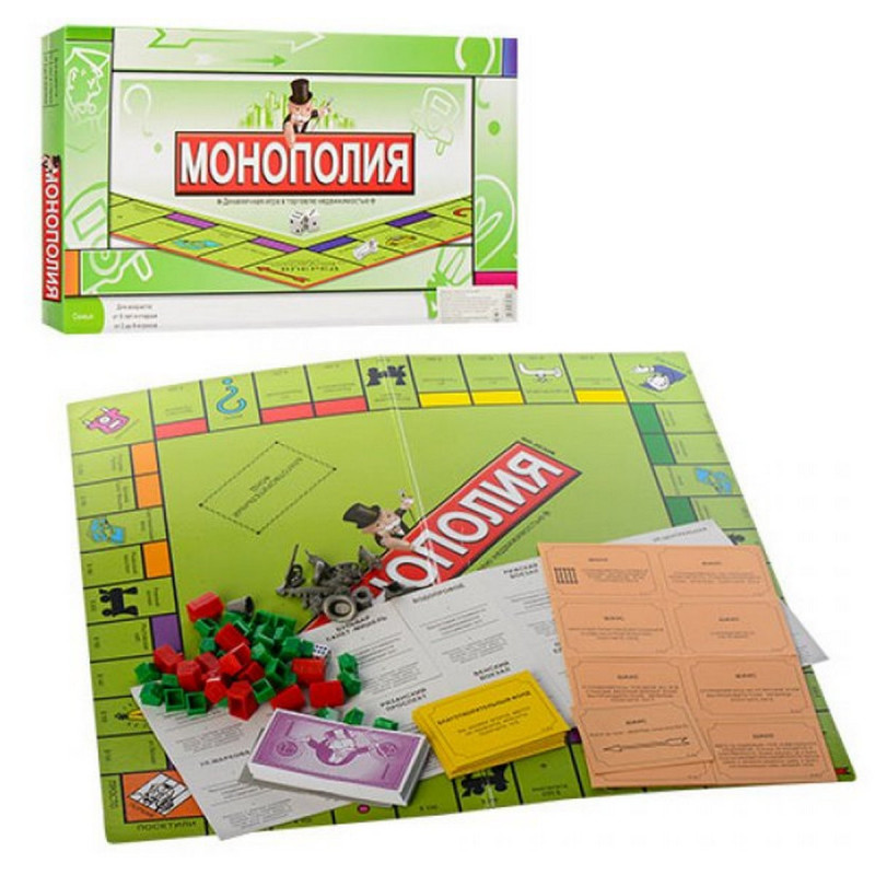 Настольная игра Монополия Monopoly динамическая игра в торговлю недвижимостью фото - 2