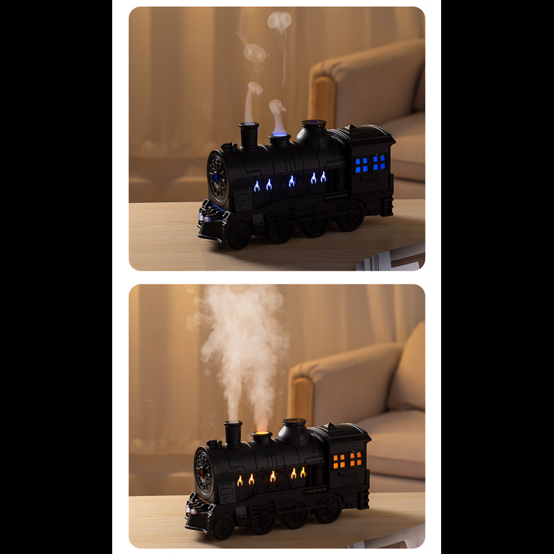 Увлажнитель воздуха и ароматизатор MA747 “Паровоз”, ультразвуковой, с подсветкой, ароматизацией, 300 мл, автоотключение, черный фото - 7