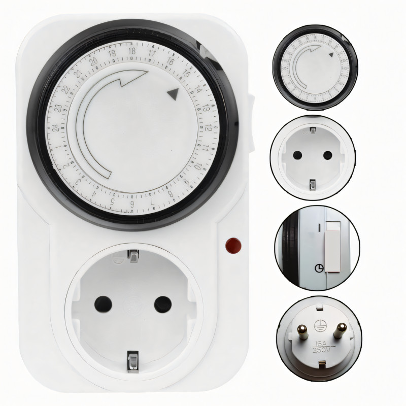 Програмований таймер для мережі 220 В, перемикач таймера Programmer Timer TA14A FRK-D1, розумна розетка фото - 7