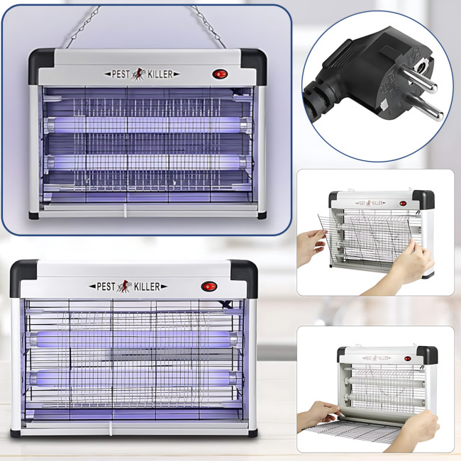 Электрическая инсектицидная лампа-ловушка Pest Killer ZCTT-L16, 16 Вт, 220В, 35×24×9 см, для комаров и мух