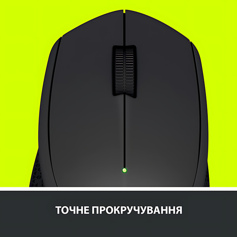 Мишка бездротова LOGITECH M280 Comfort Plus у блістері, 1000 dpi, чорний фото - 6