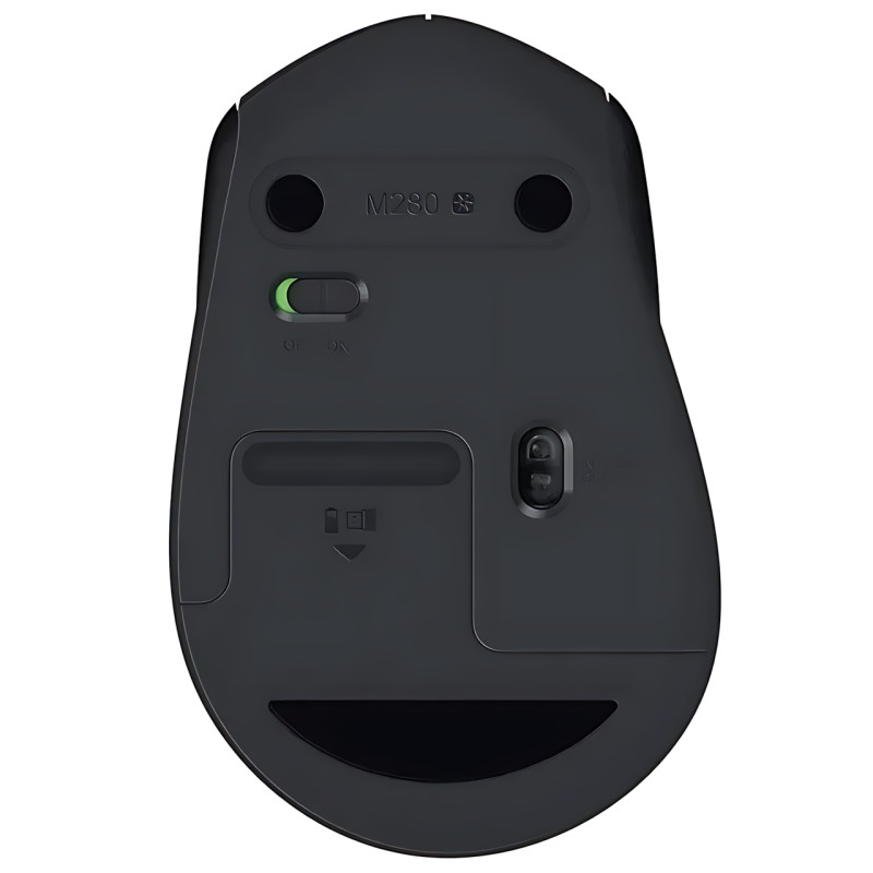 Мишка бездротова LOGITECH M280 Comfort Plus у блістері, 1000 dpi, чорний фото - 5