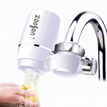 Фильтр-насадка для воды Zoosen на кран, проточная, давление до 0.35 МПа, наработка до 6000 литров