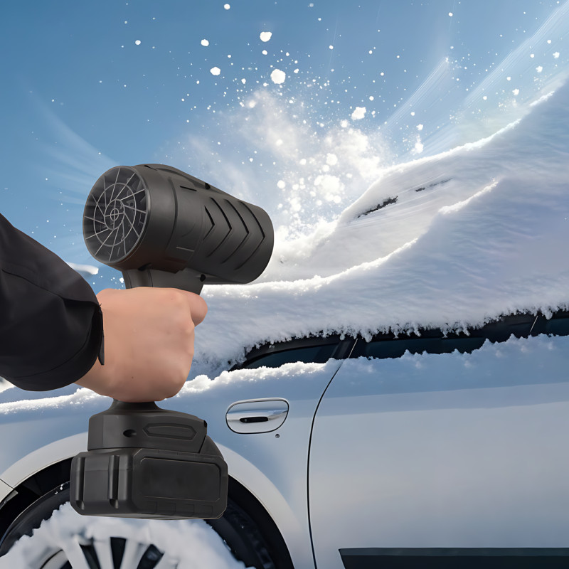 Аккумуляторная воздуходувка-фен 24V/2Ah, беспроводная, 500W, в кейсе с 2 аккумуляторами фото - 10