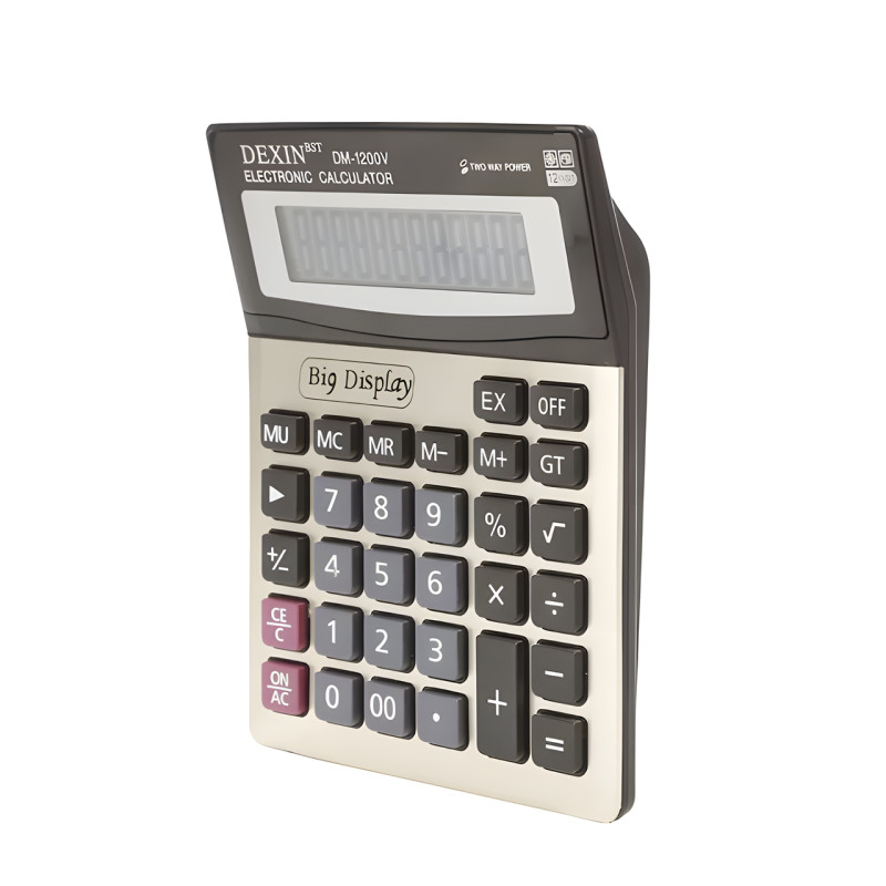 Калькулятор настільний бухгалтерський DM-1200V фото - 6