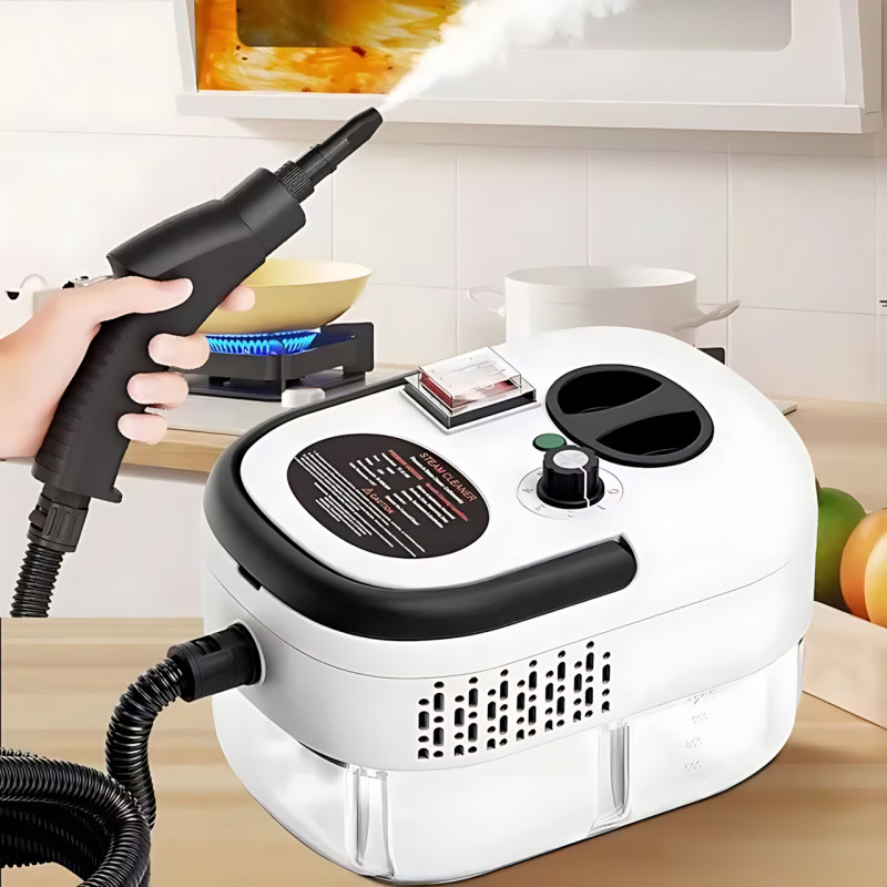 Пароочиститель портативный Steam Cleaner 2500, 3 бар, 1200 мл, нагрев за 30 сек, 6 режимов, отпариватель фото - 9