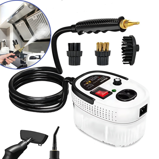 Пароочиститель портативный Steam Cleaner 2500, 3 бар, 1200 мл, нагрев за 30 сек, 6 режимов, отпариватель