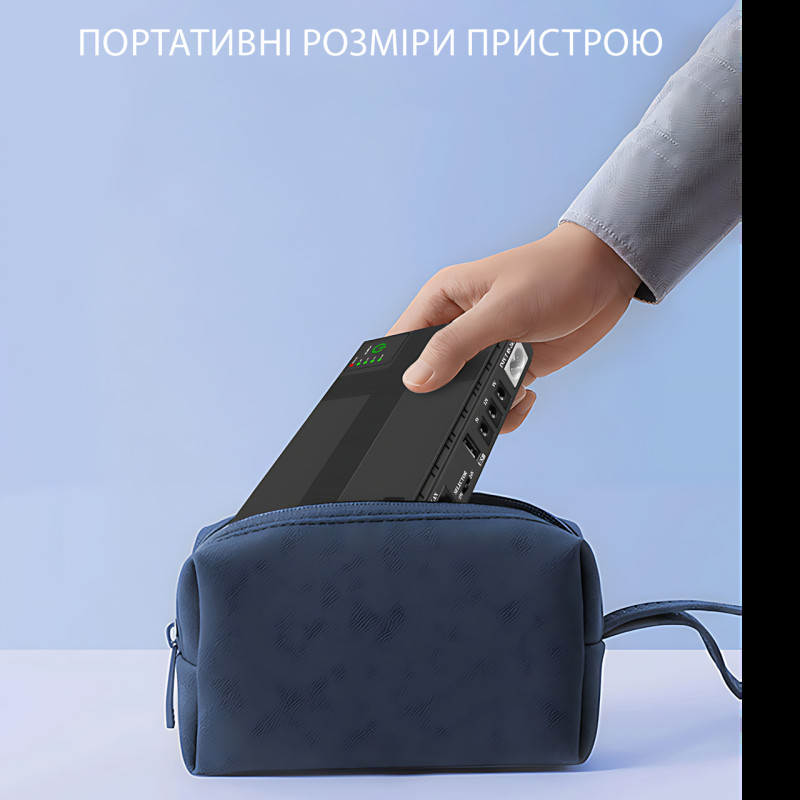 ИБП Mini UPS DC1018P 10400mAh для роутера, модема и CCTV, 5V, 9V, 12V, PoE, USB, до 18W, резервное питание для wi-fi, камер фото - 7