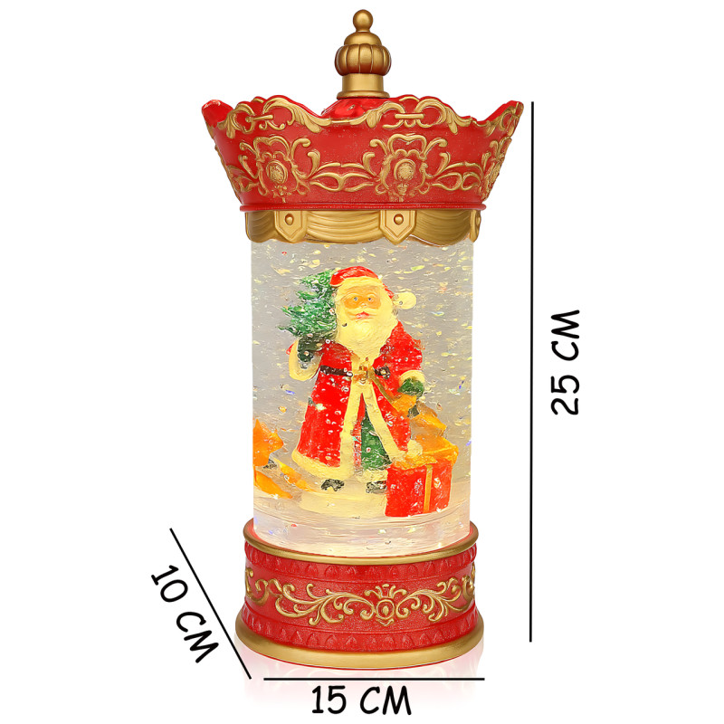 Праздничный музыкальный светильник Карусель Санта 813, светодиодный декор с LED-подсветкой и музыкой, USB, батарейки, 220В, ночник фото - 45