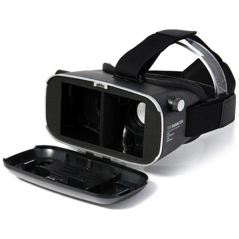 Шлем виртуальной реальности VR BOX Shinecon 6,0 3D с пультом, Черный фото - 3