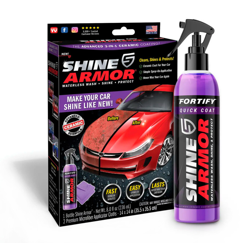 Полироль против царапин Shine Armor для кузова авто фото - 6