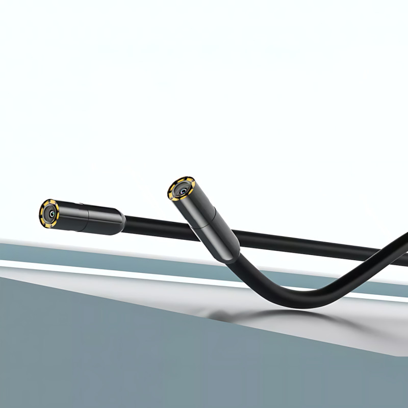 Эндоскоп с экраном RIAS P230, кабель 5 м, 8 мм камера, 8 LED, жёсткий провод, IP68, автономный (батарейки) фото - 6