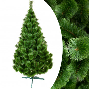 Рождественская искусственная сосна 150 см высота Распушенная натуральный зеленый, пышная