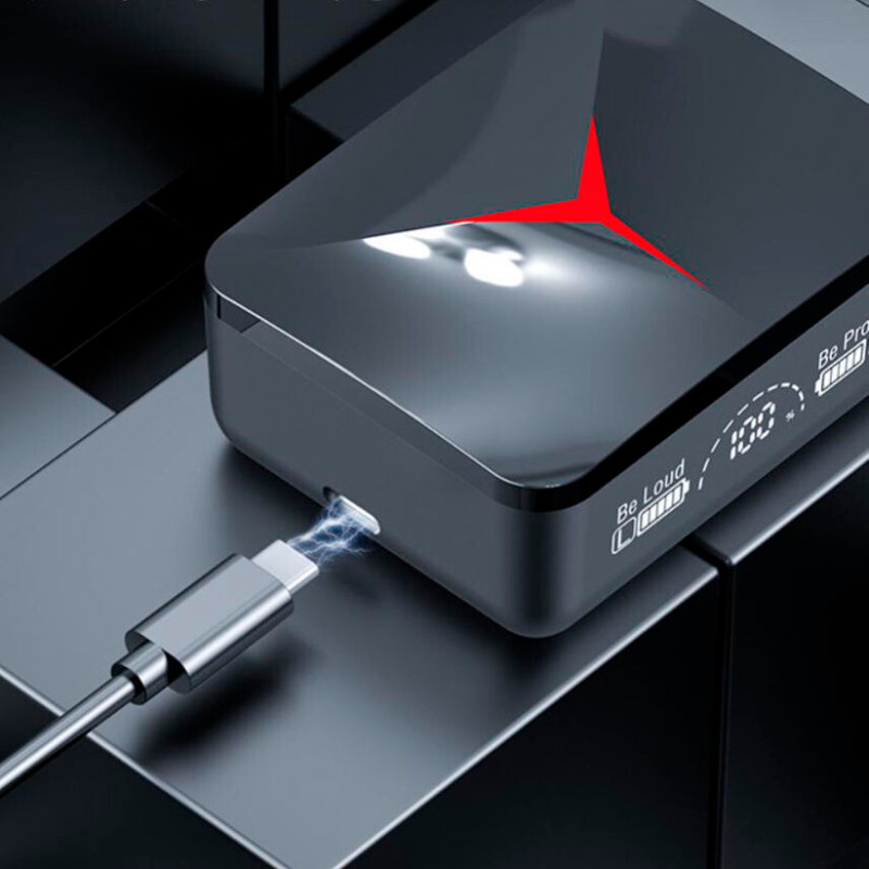 Беспроводные наушники M90 Pro True Wireless Earbuds 5.3 со светодиодным дисплеем, гарнитура с Powerbank фото - 2