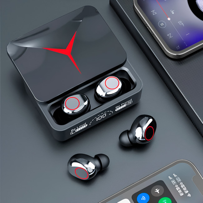 Беспроводные наушники M90 Pro True Wireless Earbuds 5.3 со светодиодным дисплеем, гарнитура с Powerbank