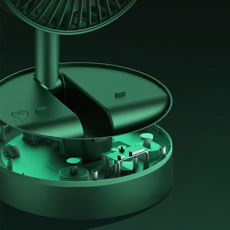 Складной портативный телескопический вентилятор Telescopic Fan, 5 Вт, micro USB, 8 часов работы фото - 6