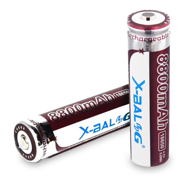 Аккумулятор 18650 X-Balog, 8800 мА/ч, 4.2 В, Li-ion