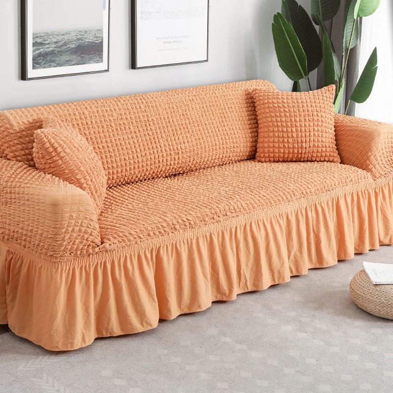 Натяжной чехол на диван и два кресла  Hommy Turkey, универсальный размер, разные цвета фото - 7