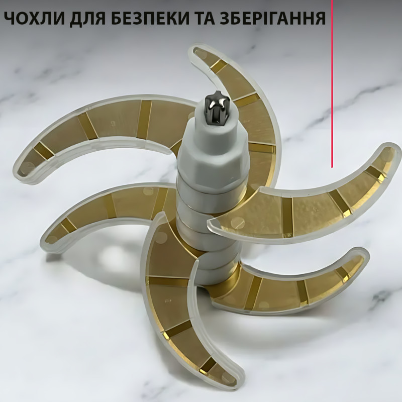 Кухонний блендер 10 в 1 Hoffmans HM-8849, 1800 Вт, 2 чаші по 3.8 л, скло + неіржавка сталь фото - 8