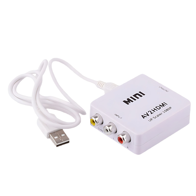 Конвертер AV RCA &mdash; HDMI, 1080p, адаптер AV to HDMI, плато-цифровий перетворювач, Plug&Play, PAL/NTSC, HDCP фото - 9