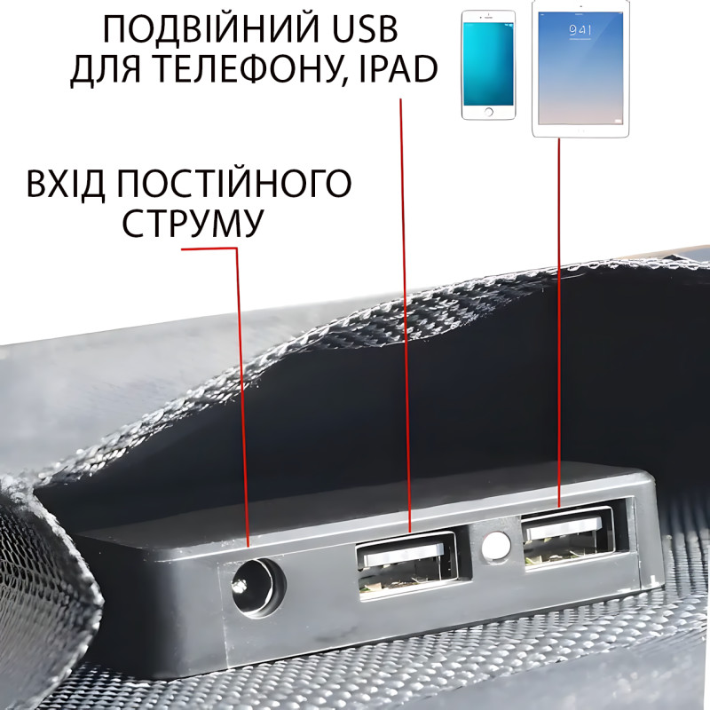 Складная портативная солнечная панель 20W на 3 секции для зарядки телефона 2 USB, Водонепроницаемая фото - 8