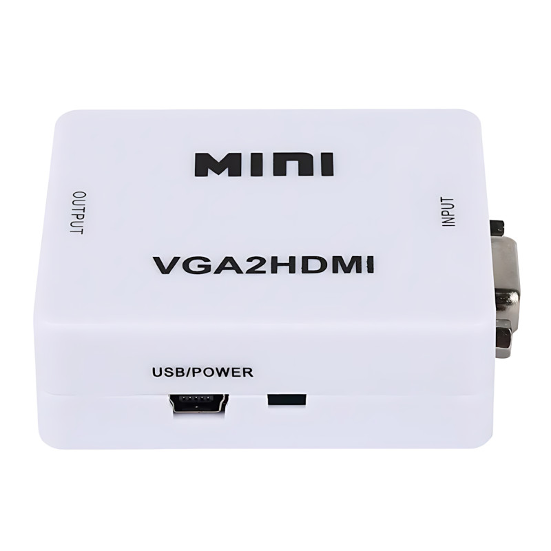 Конвертер VGA to HDMI з аудіо, кабель-адаптер для перетворення VGA на HD (720P/1080i/1080P) фото - 3