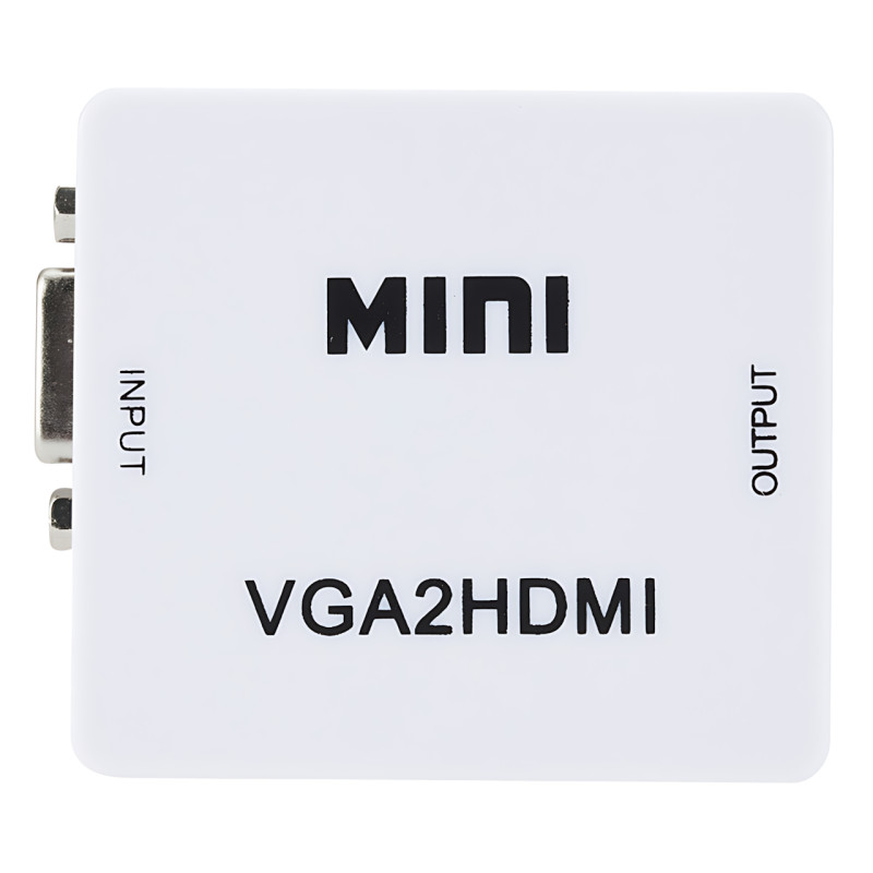 Конвертер VGA to HDMI з аудіо, кабель-адаптер для перетворення VGA на HD (720P/1080i/1080P) фото - 2