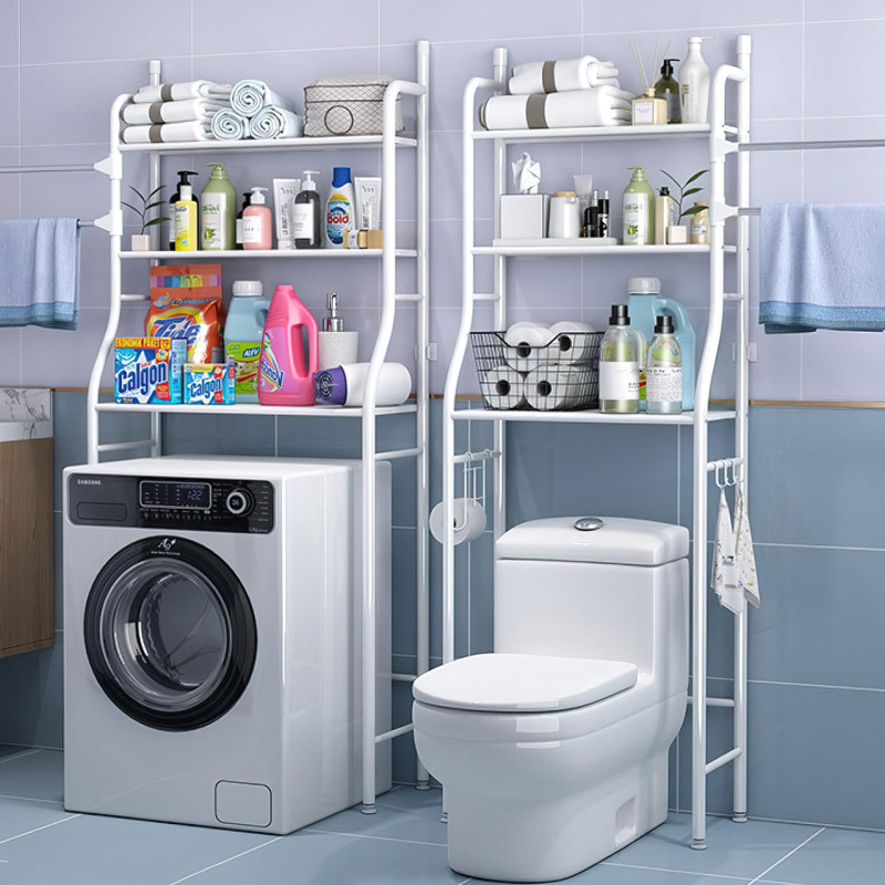 Усиленная стойка над унитазом Toilet Rack TM-020, порошковое покрытие, высота 160 см, белая фото - 6